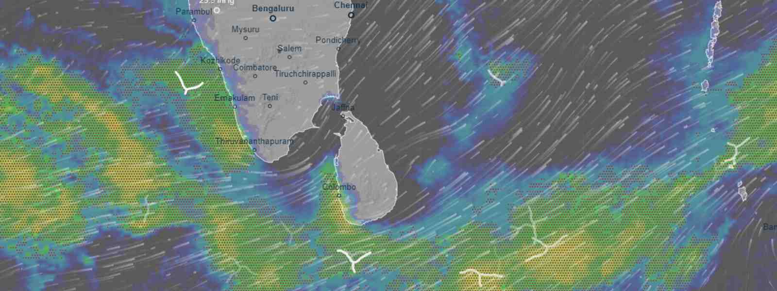 South-West monsoon establishing over Sri Lanka